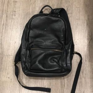 Fossil leather backpack